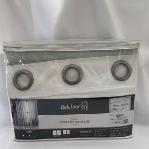 CORTINA COLOR BLOCK COM FORRO 5,50X2,30-0