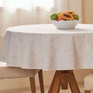 TOALHA DE MESA PRATICA REDONDA ESTAMPADA 1,80M-0